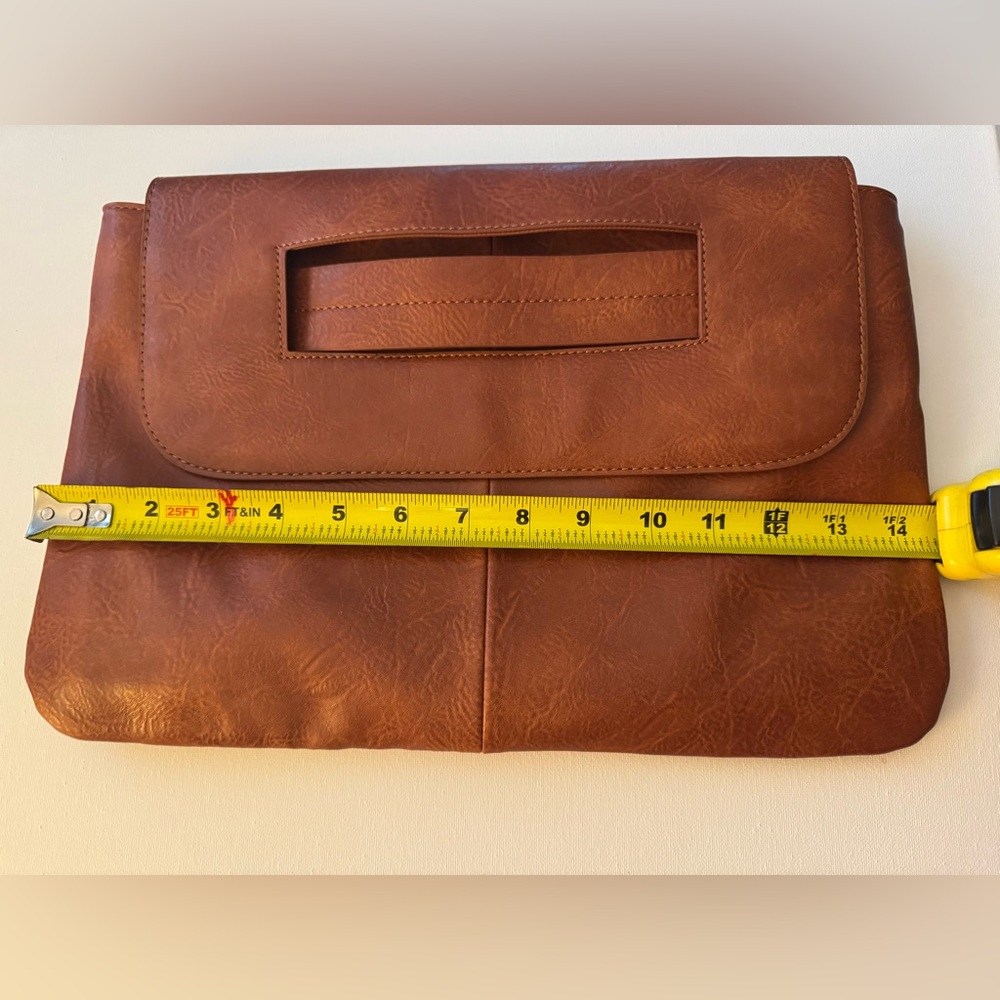 NOATD Brown Leather Handle Clutch Bag - Picture 11 of 12